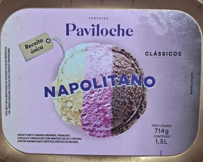 Sorvete Napolitano 714g — Paviloche