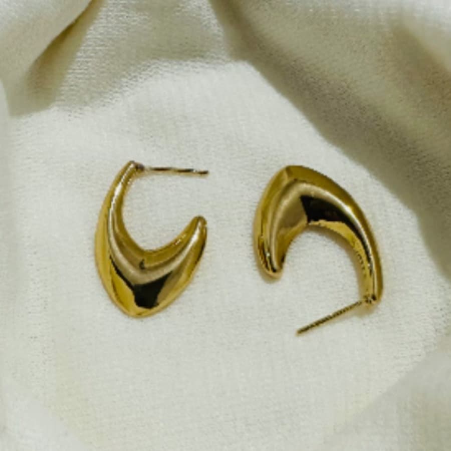 Brinco Lune Dourado | Aço Inoxidável